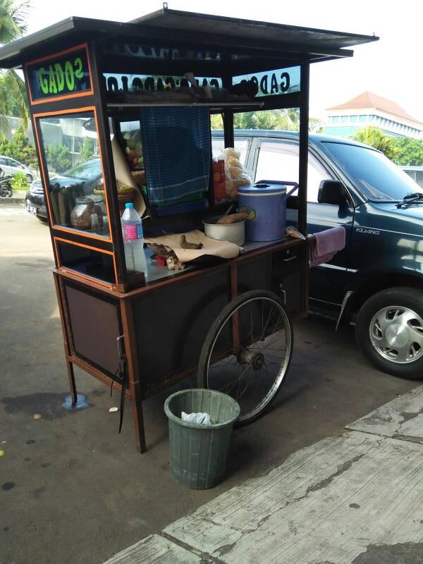 gerobak gado gado, gerobak lontong, gerobak alumunium, gerobak mie,ykk
