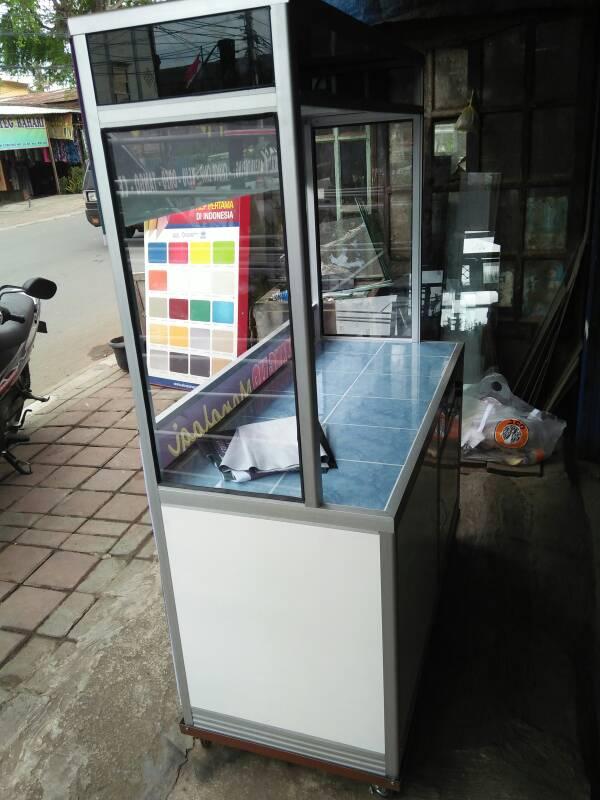 etalase , gerobak alumunium, gerobak serbaguna, meja dagangan,alexindo
