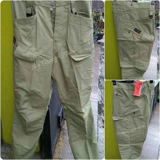 Celana PDL DMM Original Tactical Cargo Lapangan Outdoor Cream Olive