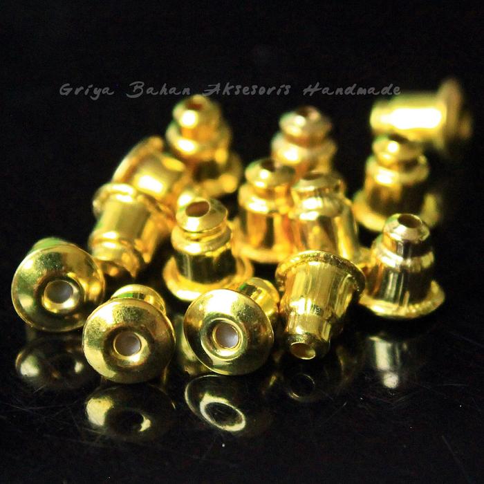 Pantat Anting / Bantalan Anting Emas || Bahan Aksesoris