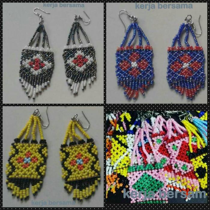 anting tameng dayak etnik