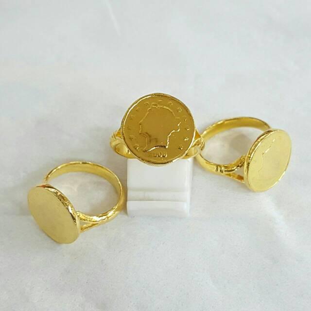 Cincin Koin Lapis Emas 24k