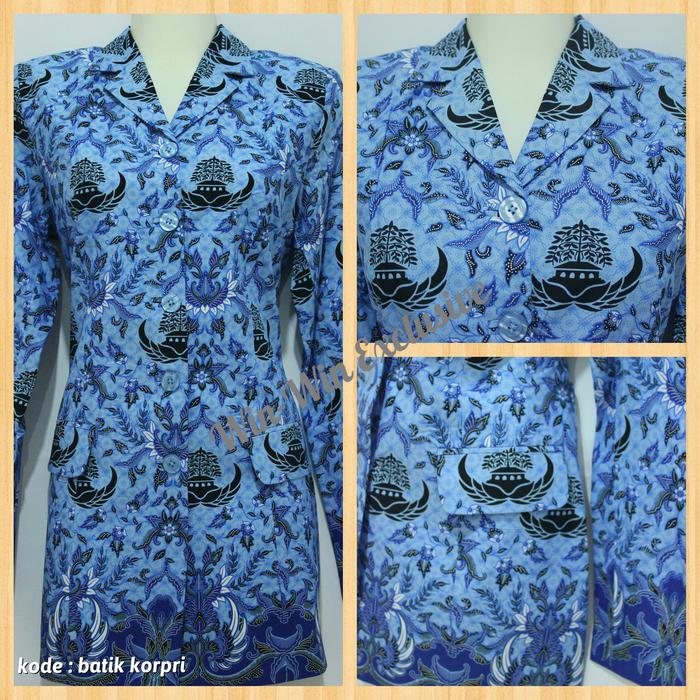 Kemeja Wanita Batik KORPRI Sutra