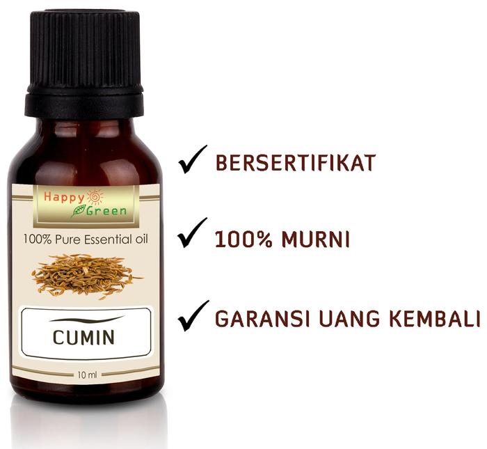 Happy Green Cumin Essential Oil (10 ml) - 100% Minyak Jintan Putih