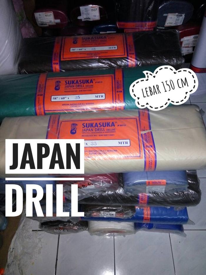 Kain japan drill sukasuka suka-suka