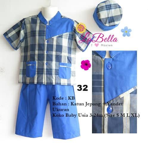 Koko Labella KB (baby) kotak biru sz S (4-7 bulan)