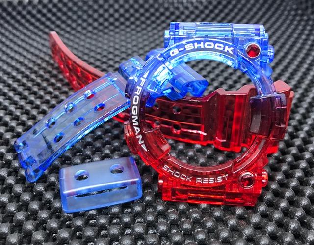 BnB Super Clear Jelly Frogman GWF-1000 Blue Red