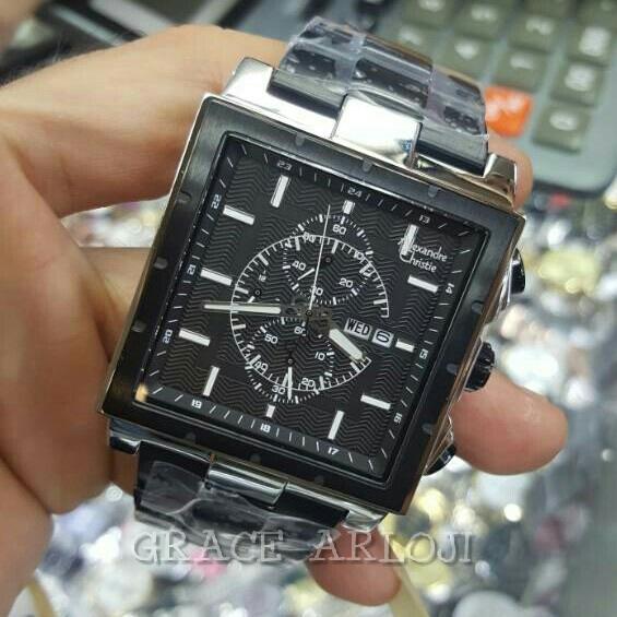 Alexandre Christie AC 6460 Pria Full Black Original