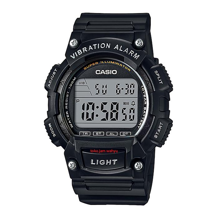 Casio Vibration Alarm - Jam Tangan Pria - W-736H-1AVDF