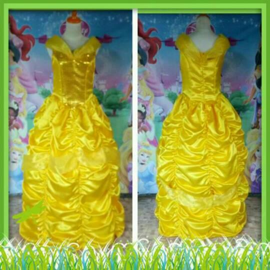 Kostum Princess Belle Dewasa/Baju pesta ulang tahun