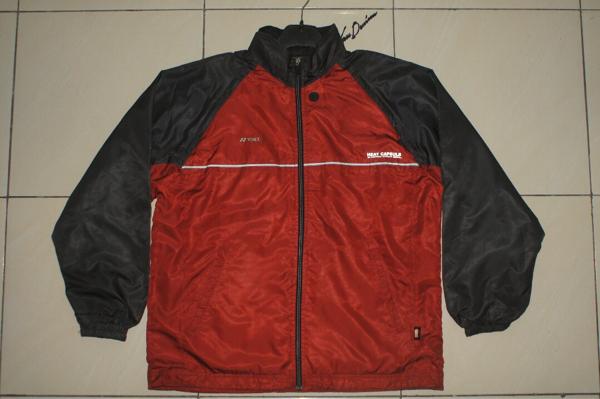 YONEX HEAT CAPSULE Red Grey Zip Jacket