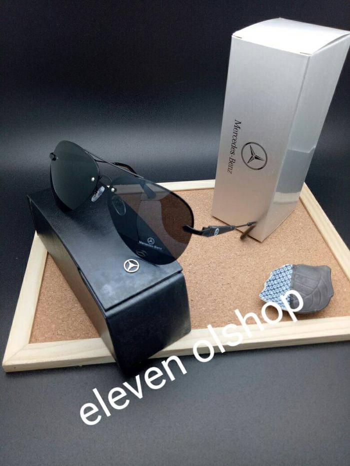 sunglasses mercedes benz aviator 743 half frame polarized