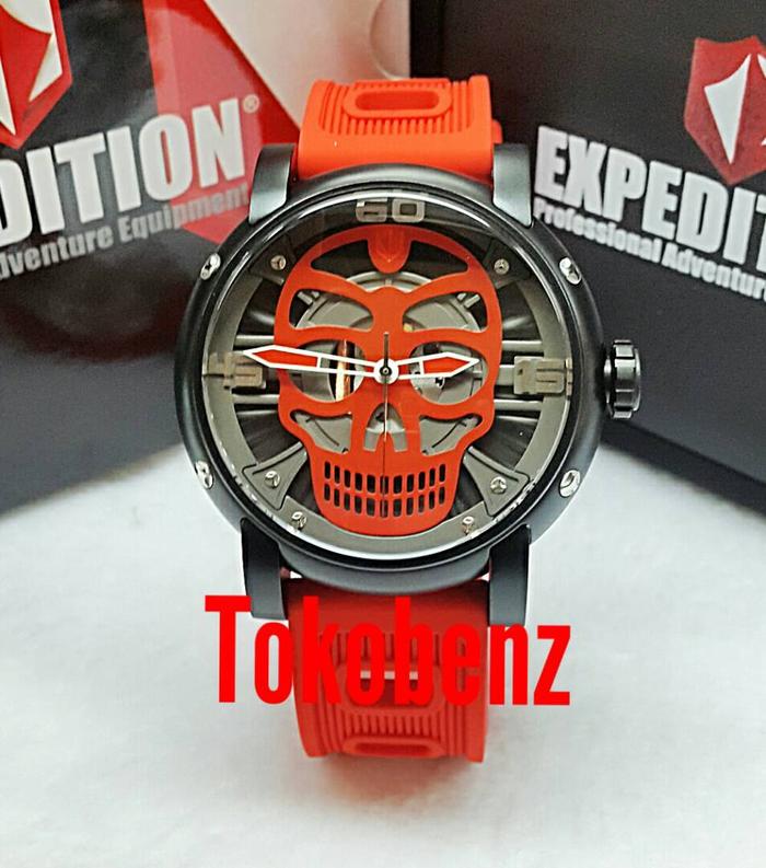Jam Tangan Expedition Skull Black-Red Original