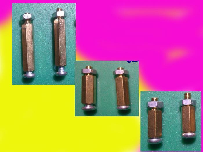 spacer pcb silver 1cm 10mm segi