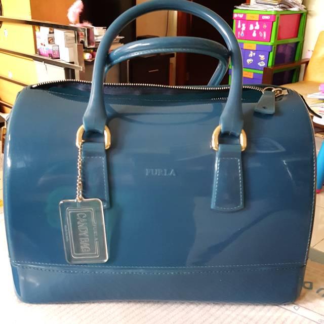 tas furla jelly handbag