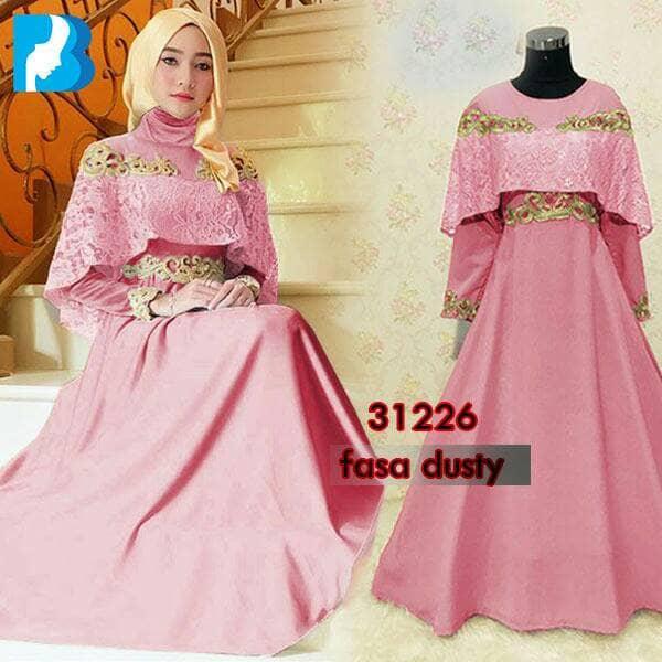 RMJ Maxy dress /Gamis /Longdress Brukat Faza