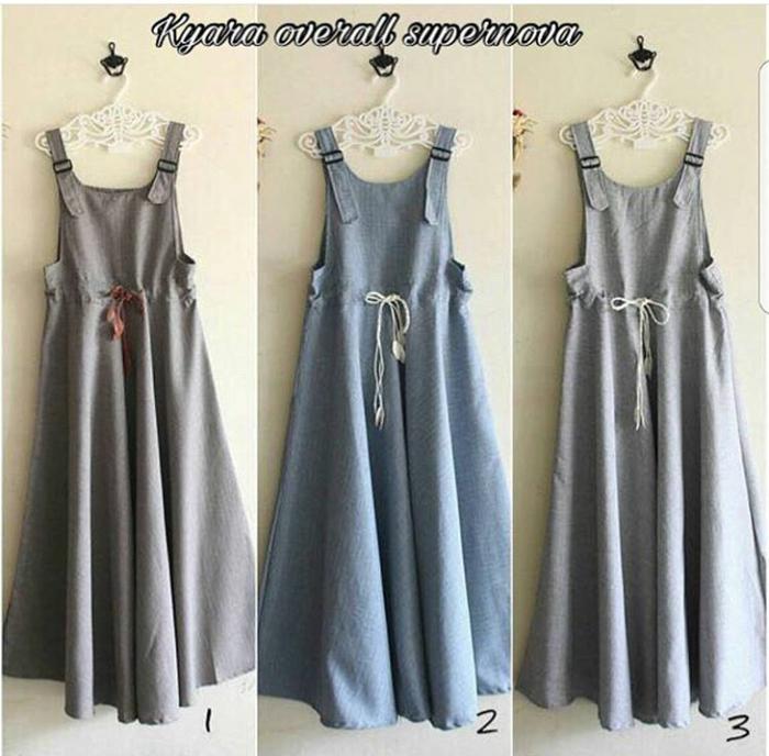 rok overall panjang muslim/rok panjang muslim/rok kodok panjang