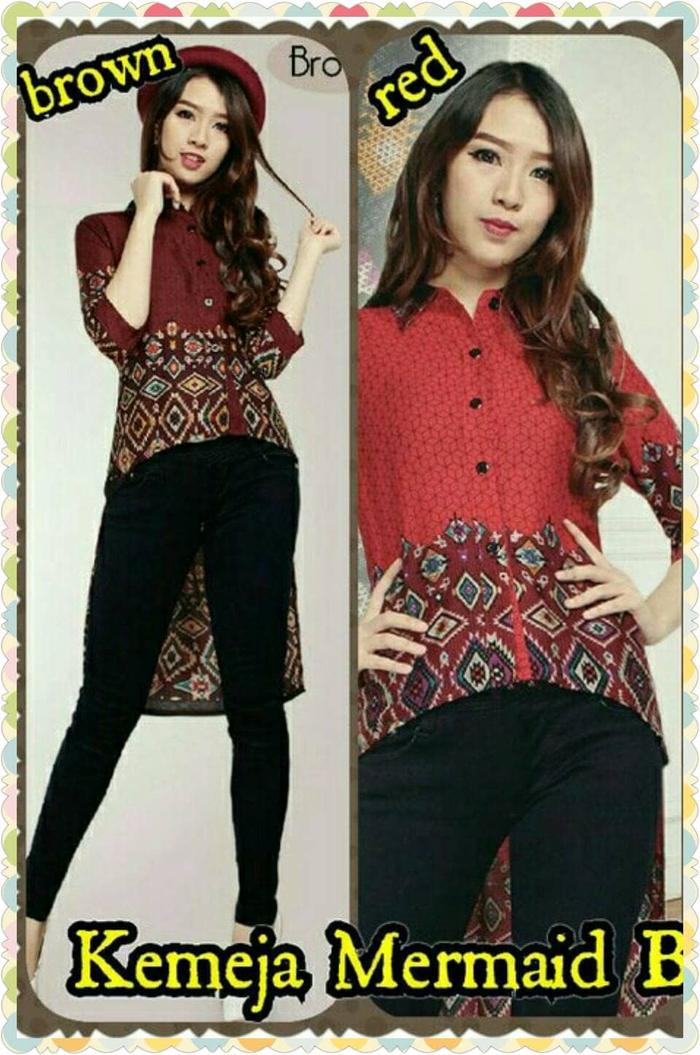 Kemeja Mermaid Batik Laila