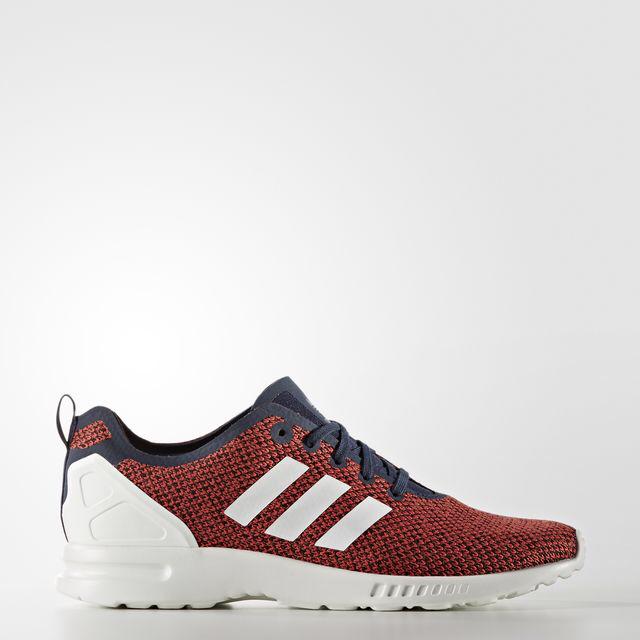 Adidas Women ZX Flux ADV Smooth Shoes Red Navy Original