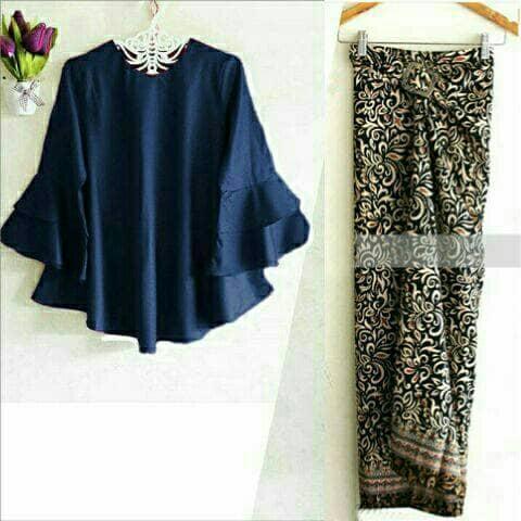 GB Setelan Baju Kebaya Batik Hijab Anggi