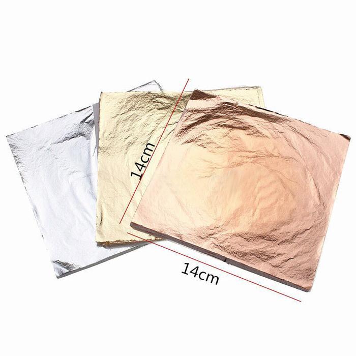 kertas foil emas gold leaf foil sheet kertas prada sepuhan sepuh emas