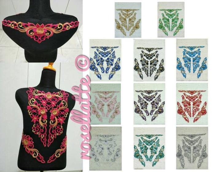 renda bordir pink