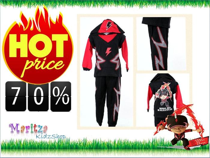 Baju / Kostum Anak Boboiboy Halilintar