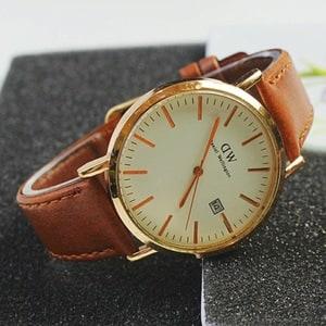 PROMO jam tangan Dw Pria murah  coklat