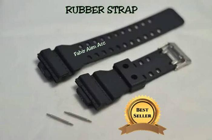 Rubber Strap Tali Jam CASIO GA-300/GA300/GA 300 Free Pen Strap