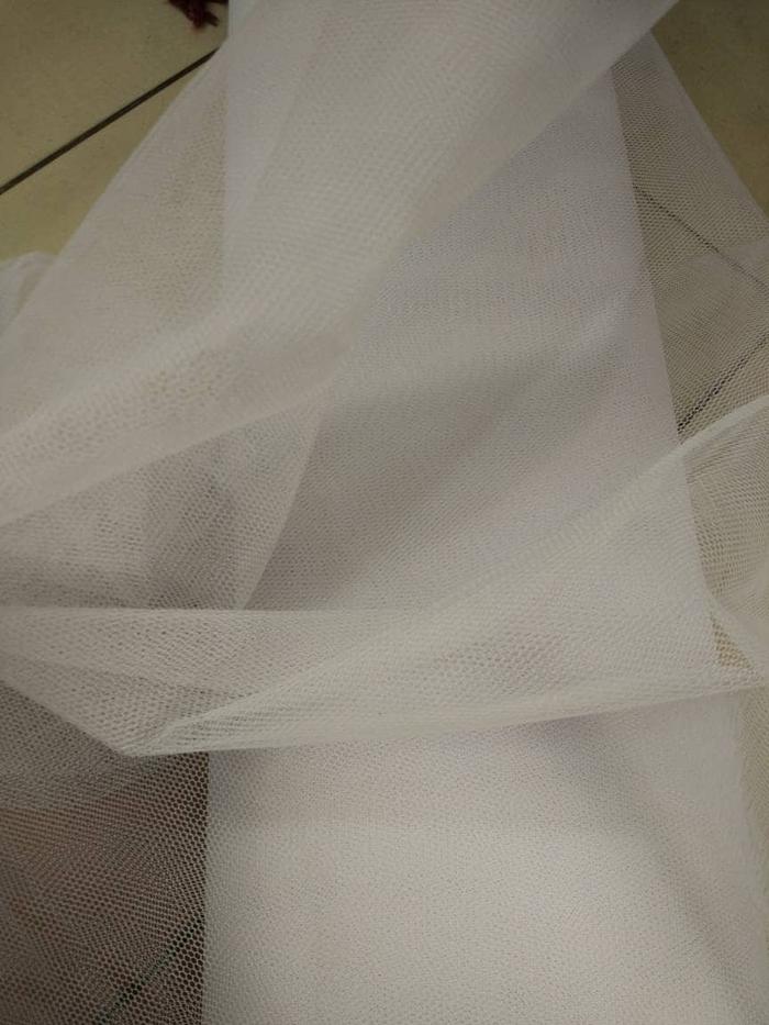 kain/bahan Tile Jala Polos/bahan'y lebih kaku