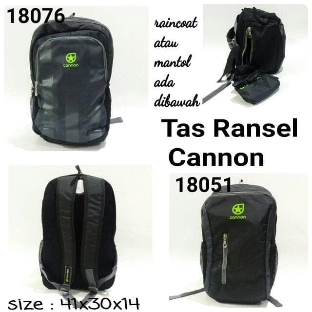 tas ransel cannon tas sekolah hitam murah terbaru