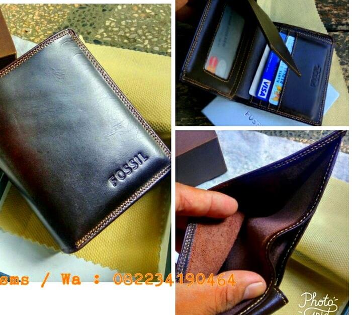 DOMPET FOSSIL KULIT ASLI, DOMPET UANG KULIT ASLI DURABLE, DOMPET PRIA
