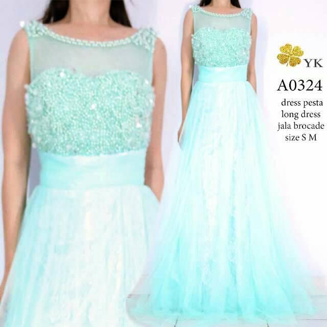 HOT SALE kODE A0324 Sale Long Dress Pesta Import Premium Quality
