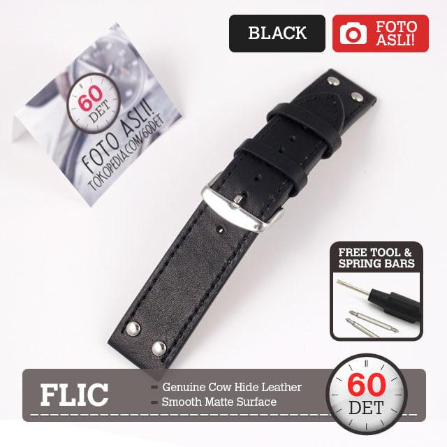 High Quality Leather Strap 20mm 22mm FLIC Flieger Pilot Tali Kulit Jam