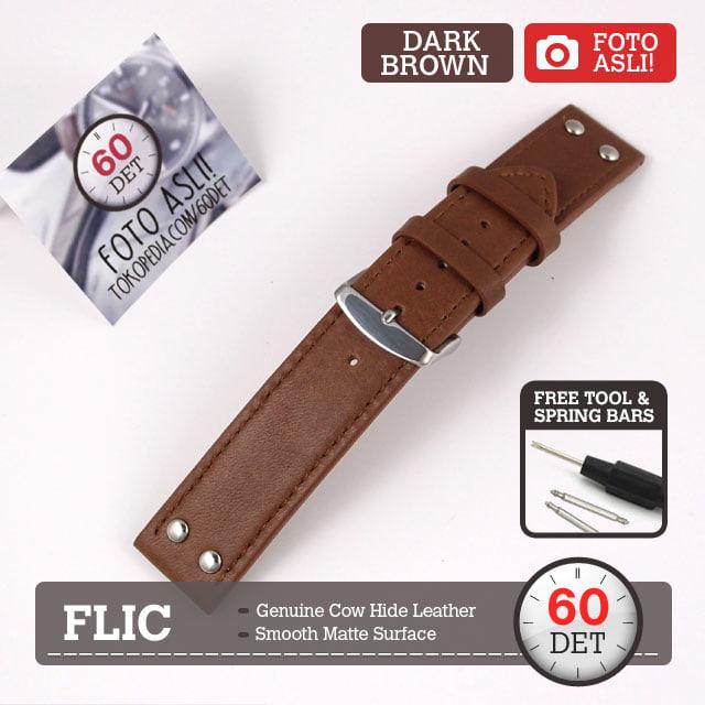 High Quality Leather Strap 20mm 22mm FLIC Flieger Pilot Tali Kulit Jam