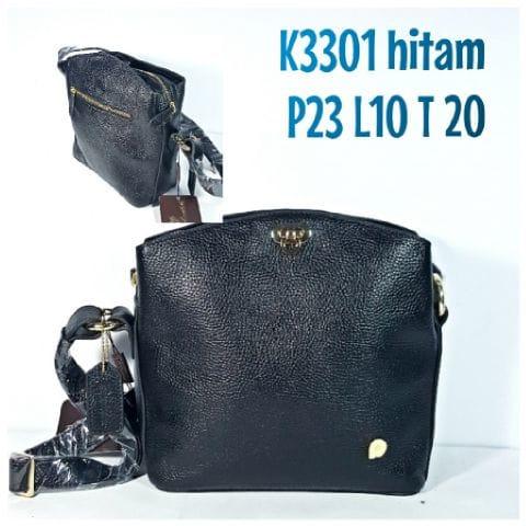 Tas Kulit Papillon Original K3301 Hitam