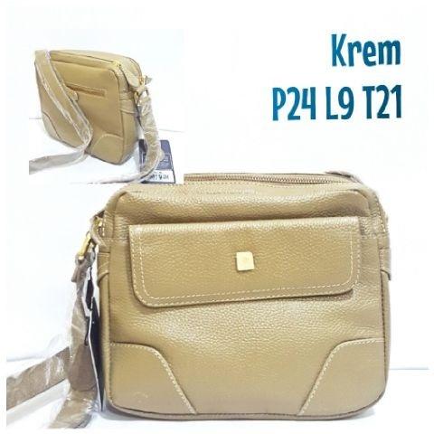 Tas kulit Papillon Original K3064 Krem