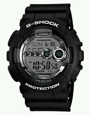 casio g-shock gd-100bw-1 original garansi resmi 1 tahun