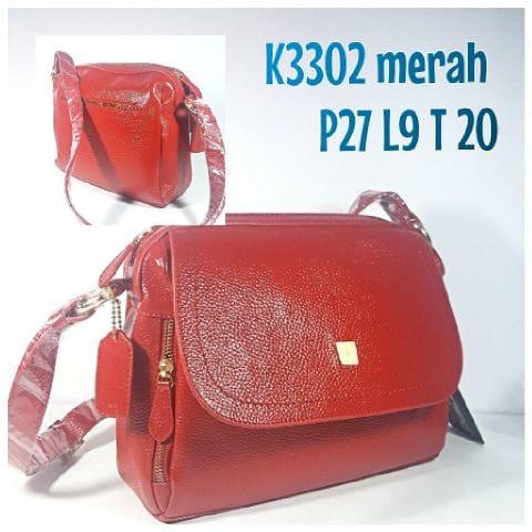 Tas Kulit Papillon Original K3302 Merah