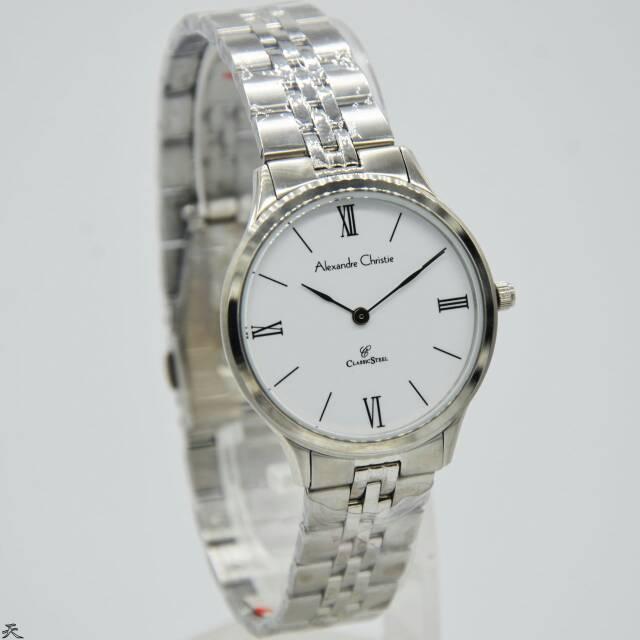 Alexandre Christie Wanita AC 8508 Silver white original