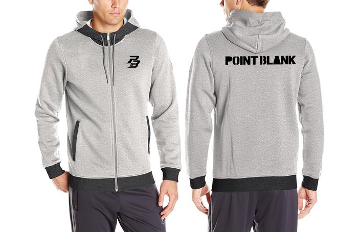 Jaket Point Blank Grey Hoodie JW PB 02