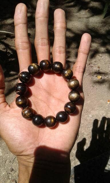 Gelang Kayu Uli Emas