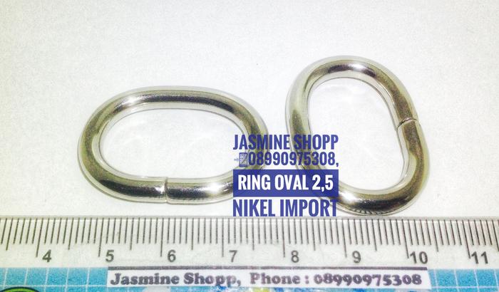Ring Oval 2,5 Nikel Tebal Import/ Ring Tas Oval