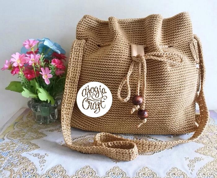 Tas Rajut Serut Buket