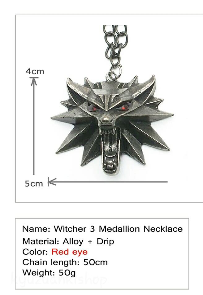 kalung serigala fox liontin rubah the witcher wild hunt 3
