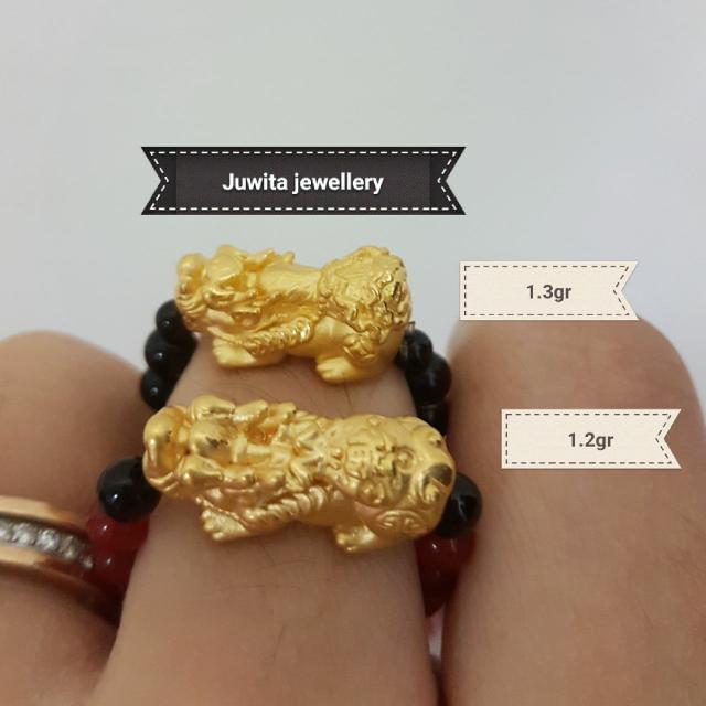 cincin emas 24k Hk pixiu - dragon ring 24k gold