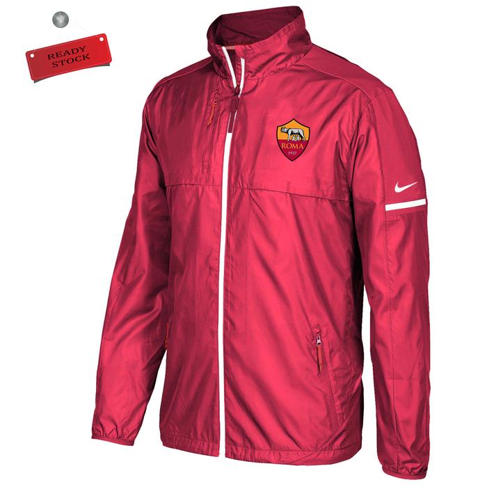 Jaket Tamasya Parasut Merah As Roma