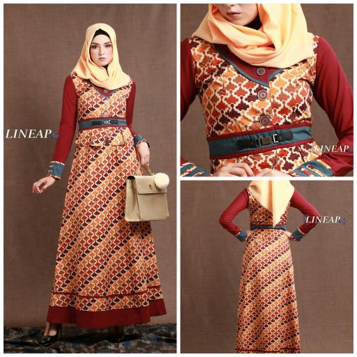 MAXI DRESS / GAMIS PESTA - TUNEECA LINEAR T-0717033 - BRANDED ORIGINAL