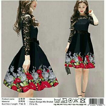 NR Casual dress /Dress Midi /Dress Batik Kato