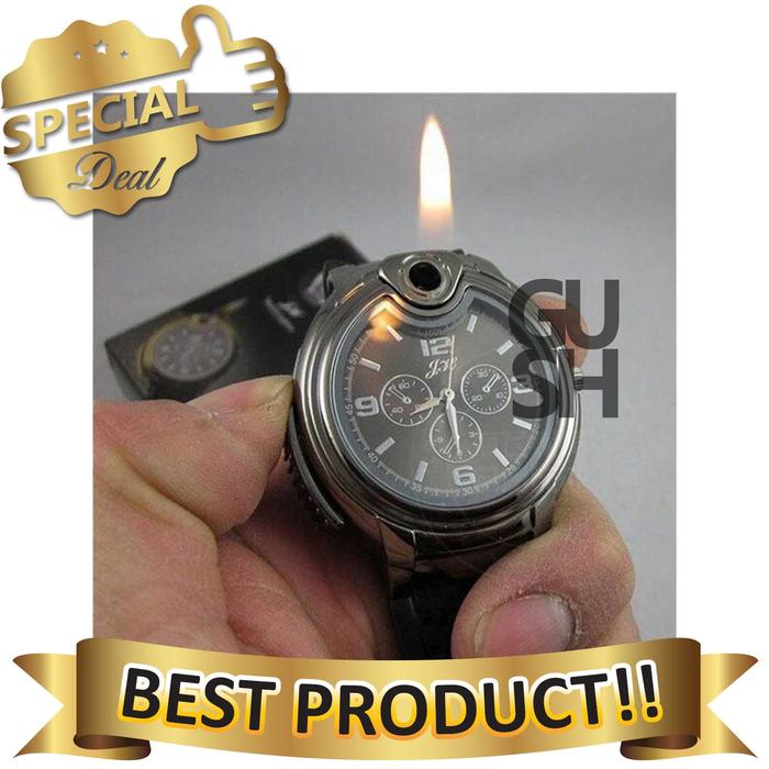 Jam Tangan Kasual Pria & Korek Gas